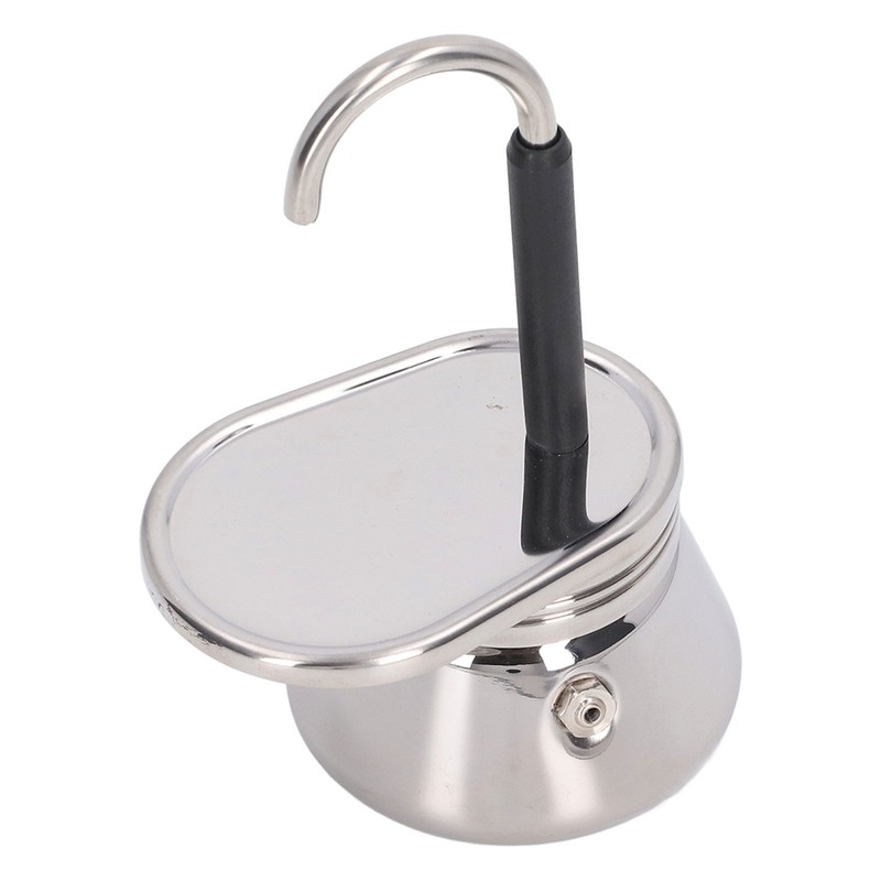 Single Spout Mocha Pot Stainless Steel Lightweight Italian Coffee Maker
