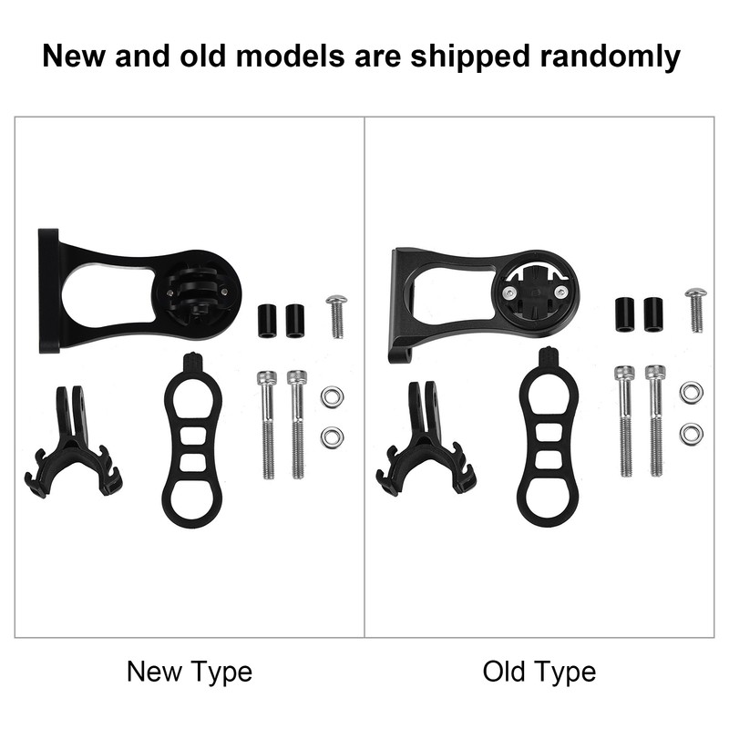 Bicycle Odometer Comupter Aluminium Alloy Extension Mount for Garmin (Black)