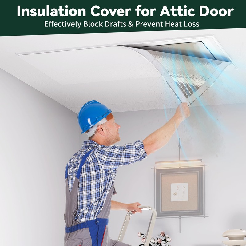 Flehomo Insulation Cover Kit for Attic Stairs & Ceiling Vent,