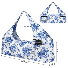 jswuffx Large Yoga Mat Bag Yoga Bags and Carriers Fits All You Stuff and Most Size Mats, Yoga Tote Bag with YogaMat Strap, Elastic Pockets and Zipper Pockets