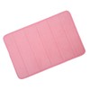 Blush Microfibre Memory Foam Bathroom Bath Mat With Non Slip