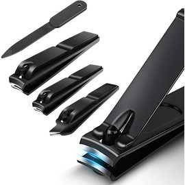 Manicura y Pedicura, MTQ 20 en 1 Manicura Set Acero Inoxidable Pedicura Grooming Kit Manicure Pedicure Set Kit para Mujeres y Hombres Profesional Nail Clipper Scissors con Cuero Negro Caso de Viaje
