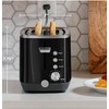 GE 2 Slice Black Stainless Steel Toaster, Extra Wide Slots