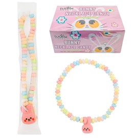 Fusion Select 36 Candy Necklace - Multi-Color Edible Jewelry for Birthday, Holiday, & Easter Party Favors, Goodie Bags, Kids' Gift Basket Fillers - Bulk Candy Beads, Stretchable String