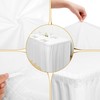 COCPOK 6 Pack Plastic Table Skirts and Table Cloths, 3Pcs