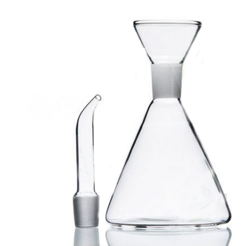 ELETON Cone Non Drip Oil Bottle for Kitchen,Vinegar Cruet,Easy Clean,12