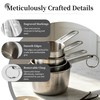 YC Kitchen 8Pcs Measuring Cups and Spoons Set Stainless Steel