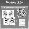 Zebra Face Tattoo, Temporary Tattoo, Zebra Costume for Halloween, Carnival