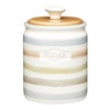 KitchenCraft Classic Collection Striped Ceramic Sugar Container, 800 ml (28
