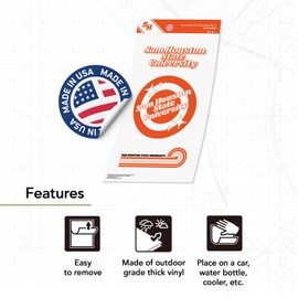 Desert Cactus Sam Houston State University Stickers SHSU Bearkats Vinyl Decals Laptop Water Bottle Car Scrapbook Sheet (70s 4inch)