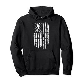 American Flag Four Square Clothing - Vintage Four Square Pullover Hoodie