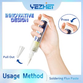 YEZHET No Clean Soldering Flux Paste(20G/Bottle), Rosin Flux For Electronics Soldering, Lead-Free Rosin Soldering Flux For Circuit Boards and Copper Electrical Wire