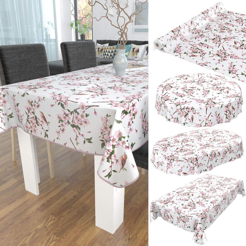 Anro Oilcloth Wax Tablecloth, Washable
