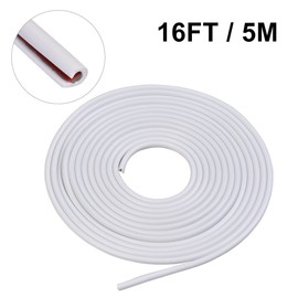 Ejoyous Car Door Guards 16.4 Ft 5M Universal Fit Car Door Protector Rubber Seal U Shape Trim Car Door Door Guard Strip for Cars, Doors, Windows, Child Safety, Weather Proofing, White