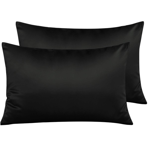 NTBAY Zippered Satin Pillow Cases for Hair and Skin, Luxury