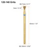 sourcing map 5pcs 120-140 Grits Diamond Grinding Bit 2.7mm Inverted