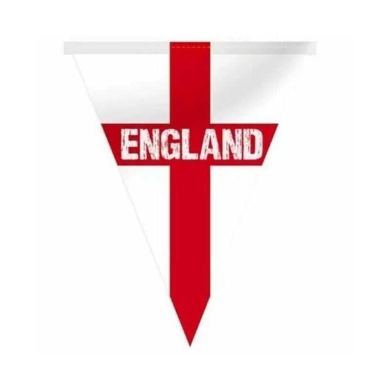 Brand Mania England Football Party Bunting 5 Metres 12 Flags