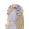 C-113 Blue Purple Butterfly Wings Hair Clips Fairy Hanfu Party