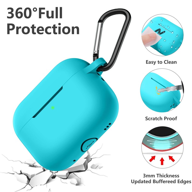 Lerobo Case for AirPods Pro 2, Full Protection, Silicone Skin,