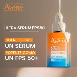 Protector Solar Facial Avène Ultra Serum FPS50+ Hidratación Duradera 30 ml