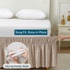 Jilboo Wrap Around Bed Skirt 16" Drop, Queen Size, Warm
