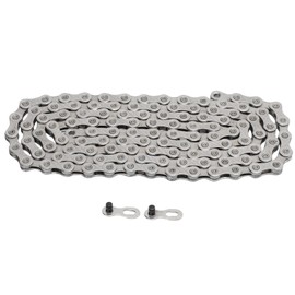 Bike Chain 116 Links 12 Speed Variable Speed Cycling Chain with Hook and Loop Link Block for Mountain Road Bicycle