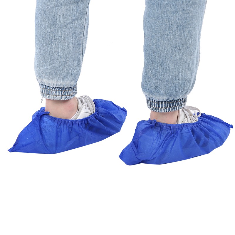 100pcs Disposable Shoe Covers Thickening Anti Slip Wear Resistant Shoe