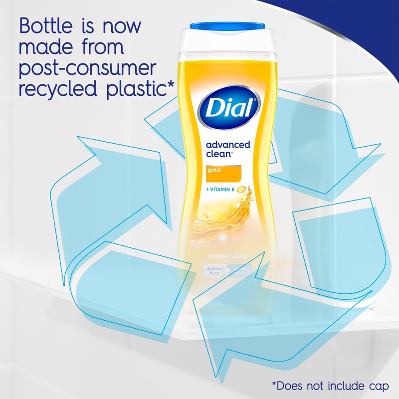Dial Body Wash, Advanced Clean Gold, 16 fl oz, Pack