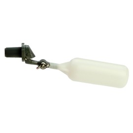 Kerick Valve MA3P2 PVC Mini Float Valve, Tank Mount, Adjustable Arm, 1.5 gpm at 60 psi, 3/8" NPT Male