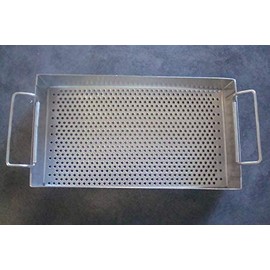 Stainless Steel Instrument Tray 9" x 5" x 2" Organizer Holder with Handle Grip