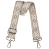 LVYOUME Crossbody Straps for Purses Silver Hardware Purse Strap Wide