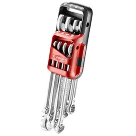 Facom 440. JP8 8 Combination Spanner Set with Carrying Case (8/10, 11, 12, 13, 14/17/19 mm Fork) to 15 ° and Fine – Instant Inventory. Red and Black, Set of 8 Pieces, Set of 8