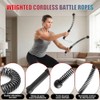 Weighted Cordless Battle Ropes,2PCS Cuerdas de Batalla sin Cuerda,Cuerda de