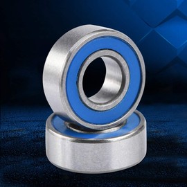 Miniature Bearings, Pack of 10 MR115-2RS Bearing Steel Double Shielded Miniature Deep Groove Ball Bearings 5 x 11 x 4 mm for 3D Printer, Quadcopter or Model