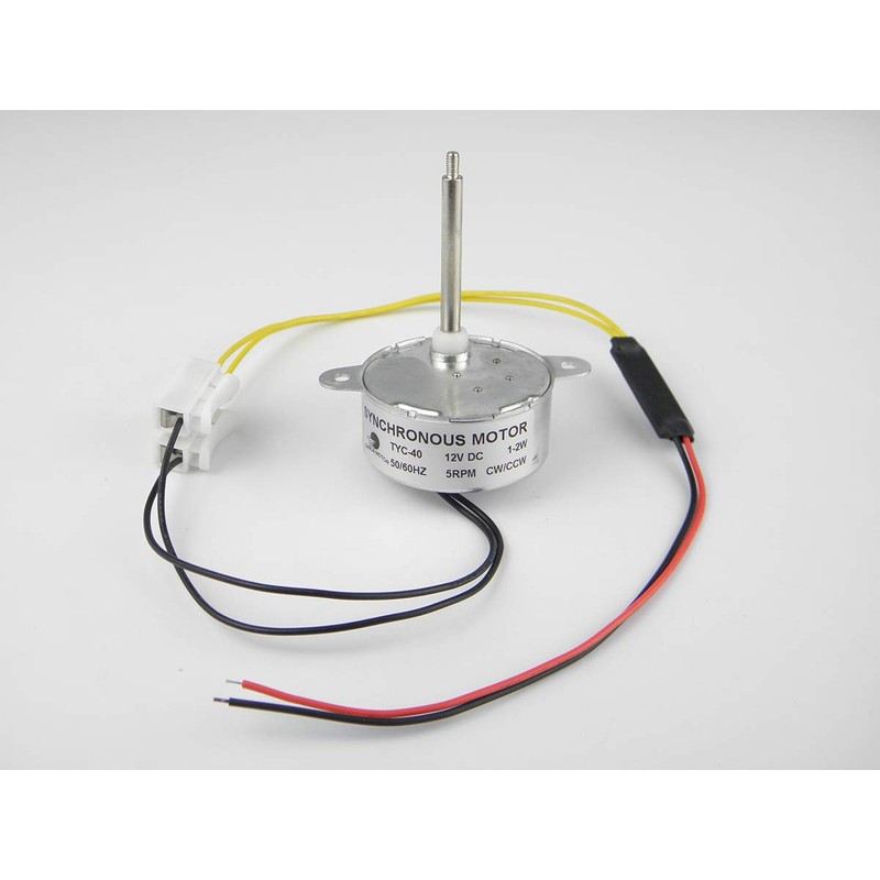 CHANCS TYC-40 DC Synchronous Electric Motor 12V 5RPM CW/CCW Small