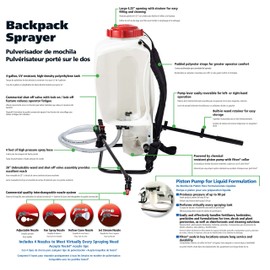 SOLO 425 4-Gallon Piston Backpack Sprayer, Wide Pressure Range up to 90 psi