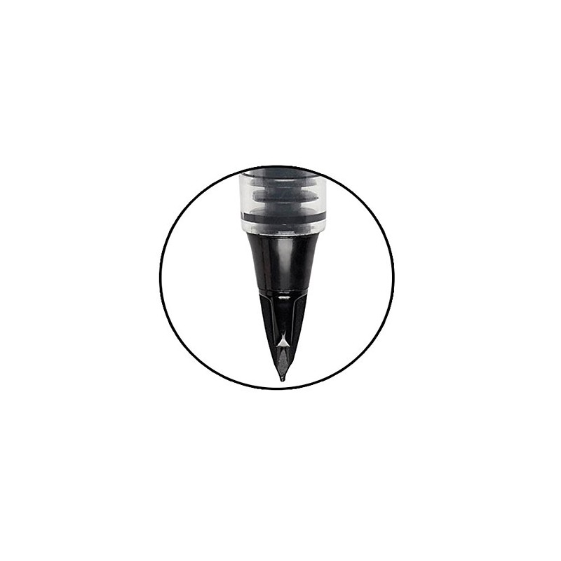 Pentel Tradio TRJ99A-A Sport Chic Fibre-Tip Pen, Matte Black Body,