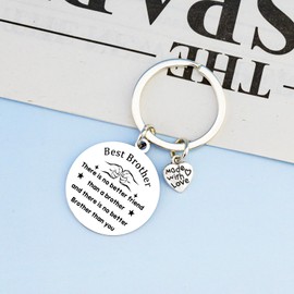 UVIBEW Gifts for Brother Keychains Big Brother for Adult Birthday Gift for Best Brother Gifts from Sister Adult Gift for Brothers Keychain Accessory Christmas Gifts for Little Brothers