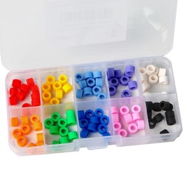 LA MIERE - Anillo de código dental, 100 anillos de código de color para instrumentos dentales, anillos de código de ortodoncia, color mezclado, pequeño