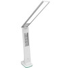 Desk Lamp with Display, Foldable, 29 LED, 9 W, White/Silver,
