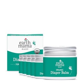 Earth Mama Organic Diaper Balm 2-Ounce | Diaper Cream for Baby | EWG Verified, Petroleum & Artificial Fragrance-Free with Calendula for Sensitive Skin