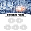 5pcs Hole Pattern Brackets Aluminum Alloy Holes Grid Plates for