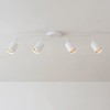 Globe Electric Pratt 4-Light Track Lighting, Matte White, Bulb Not