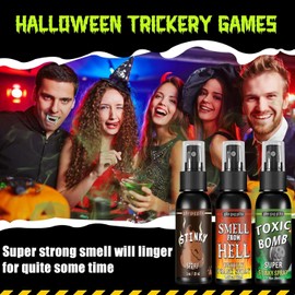 Allony 3 x Stink Spray, Caca Spray, Extremely Stinky Wax Spray for Children and Adults, Bad Odour Extremely Long Lasting - Poopic Stink Spray, LX-EU0090