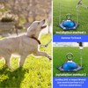 TOPKNOT Dog Tie Out Cable and Stake,(up to 200lbs) 360°Swivel