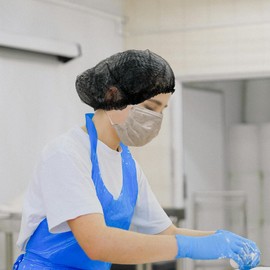 100 Pcs Disposable Bouffant Caps ，Elastic Dust Cap for Kitchen Beauty，Food Service Cover for Breathable Hair Net