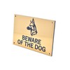 Beware of the Dog (German Shepherd) - Easy to See