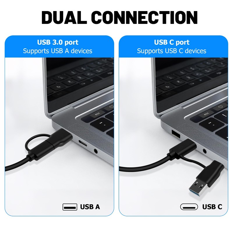 M.2 NVMe SSD Enclosure USB-C 10Gbps, USB 3.1 Gen2 Adapter