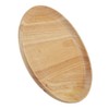 Round Wood Tea Tray Sushi Snacks Fruits Serving Plate Dish