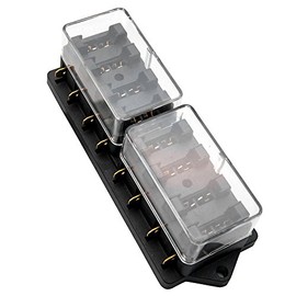 Car Fuse Box by MASO 12v 24v Volt 8 Way Heavy Duty Standard Blade Fuse Box Holder kit car Van Marine